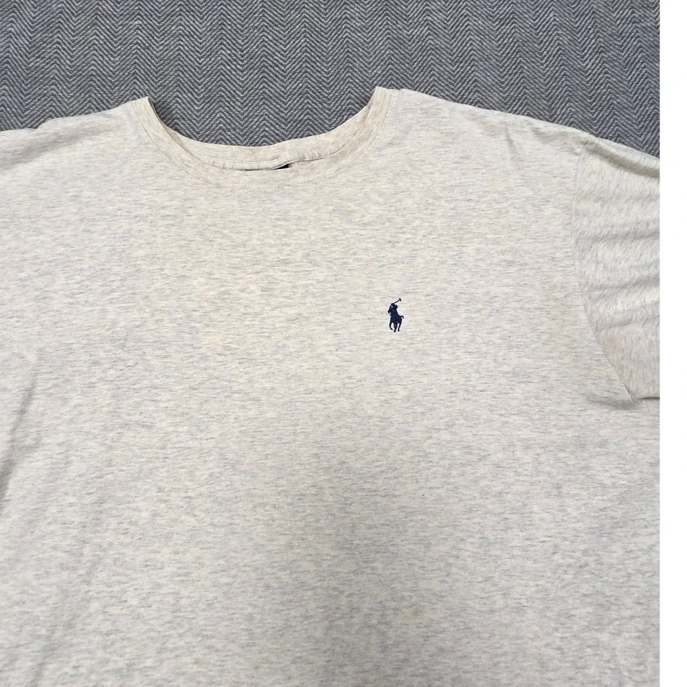 Polo Ralph Lauren Mens XXL Heather‎ Grey Short Sleeve Cotton Pony Logo T-Shirt